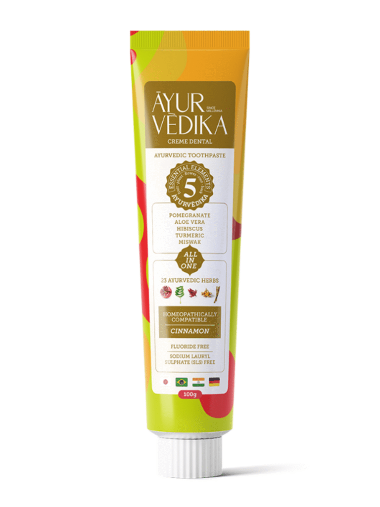 Creme Dental Ayurvédico Sem Flúor - Cinnamon